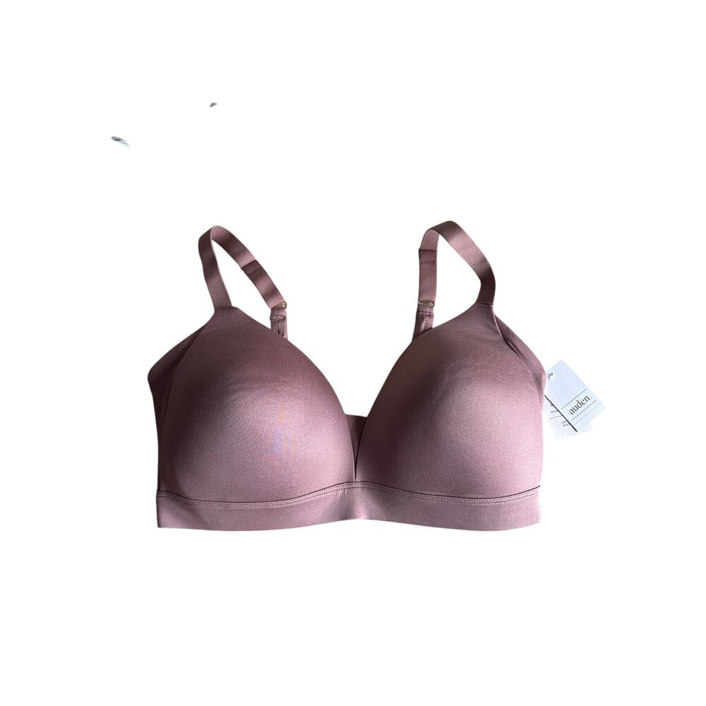 Auden Lightly Lined Wirefree Bra Mauve 38DD NEW